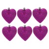 Simply Products 6 Heart Baubles - Great Christmas Tree Decorations,