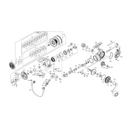 Genuine Daiwa Part 22 Caldia SW 14000-H Spool (2-7) Part Number: 8 Part Code: 128E83