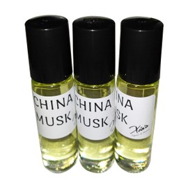 China Musk Fragrance Oil, by Xio's Fragrances -3 Bottles of 10 ml Each-Floral Relaxing Fragrance-