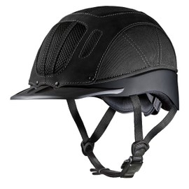 TROXEL Sierra Western Equestrian Helmet SEI/ASTM Certification (Black, XL)