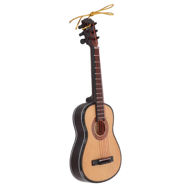 Guitar Ornament Resin Miniature Guitar Hanging Ornaments for Christmas Birthday