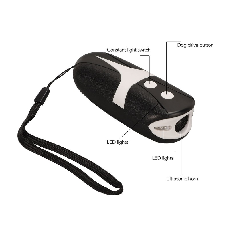 Dog Barking Deterrent Device 2 Frequency 16.5ft Range Ultrasonic Handheld