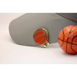 MULLIGAN HOOLIGAN Golf Ball Marker + Magnetic Hat Clip, Funny and Unique Golf Gift, Premium Quality, The Perfect for Your Favorite Golfer, Golf Accessories for Any Occasions (Basketball)