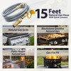 15FT 3/8" ID Natural Gas Hose – PVC Rubber Outer