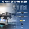 Anfrere 45 pcs Metric Tap and Die Set, Standard Tap
