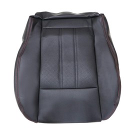 FZJDSD Black with red Stitch Driver or Passenger Side Bottom Leather Seat Cover Compatible with Chrysler Town and Country 2011 2012 2013 2014 2015 2016 Compatible with Dodge Grand Caravan 2008-2020