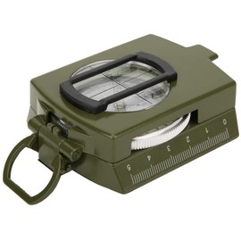 Alomejor BR¨²jula Lensatic Multifuncional Mini Port¨¢Til de Alta precisi¨®n BR¨²jula Prism¨¢Tica de Metal Profesional para Senderismo Camping Caza(11 * 8 * 5cm-Ejercito Verde)