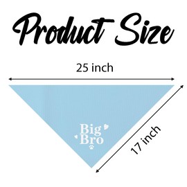 Big Bro Dog Bandana, Blue Pet Dog Scarf Accessories, Pregnancy Announcement Big Brother Baby Reveal, Pet Dogs Triangle Muffler, Pets Bandana for Small Medium Dogs, Pets Scarf