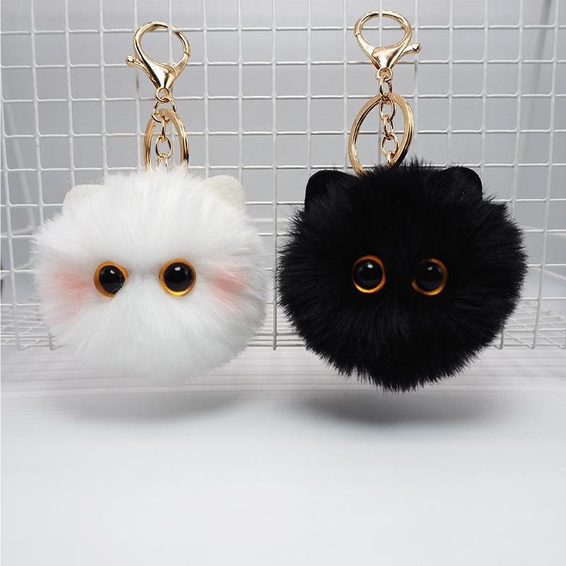 CPRNQY Pack of 2 Key Fob Cat, Key Ring Cat