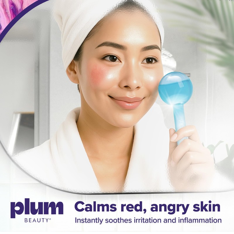 Plum Beauty Facial Ice Globes - Cooling Massage Tools for