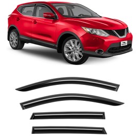 Voron Glass Tape-on Extra Durable Rain Guards for Nissan Rogue Sport 2017-2022, Window Deflectors, Vent Window Visors, 4 Pieces - 100434
