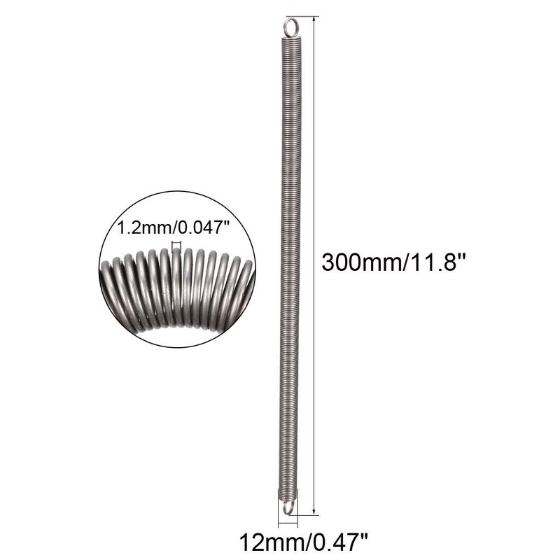 sourcingmap Extension Spring - 1.2mm Wire Dia , 12mm OD