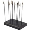 Shiwaki 10 Piece Alligator Clips with Base Holder for Airbrush