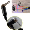Gebildet 5A/12V Universal Latching Stainless Steel Blue LED Motorcycle Switch