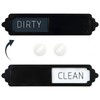 Dishwasher Magnet Clean Dirty Sign, Easy-Read Slider with Large Bold