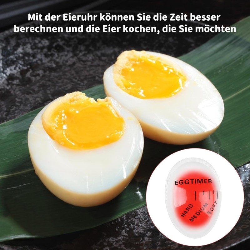 Fzyisw 4Pcs Egg Timer, Colour Changing Egg Timers for Boiling