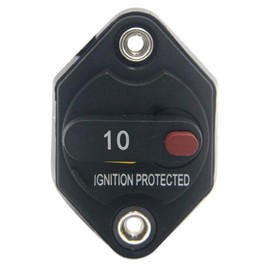 ZOOKOTO 2 PCS 10A Circuit Breaker Fuse Inverter with Manual Reset Button for Auto Truck RV Marine Trailer Waterproof 12V-32V DC 10 Amps