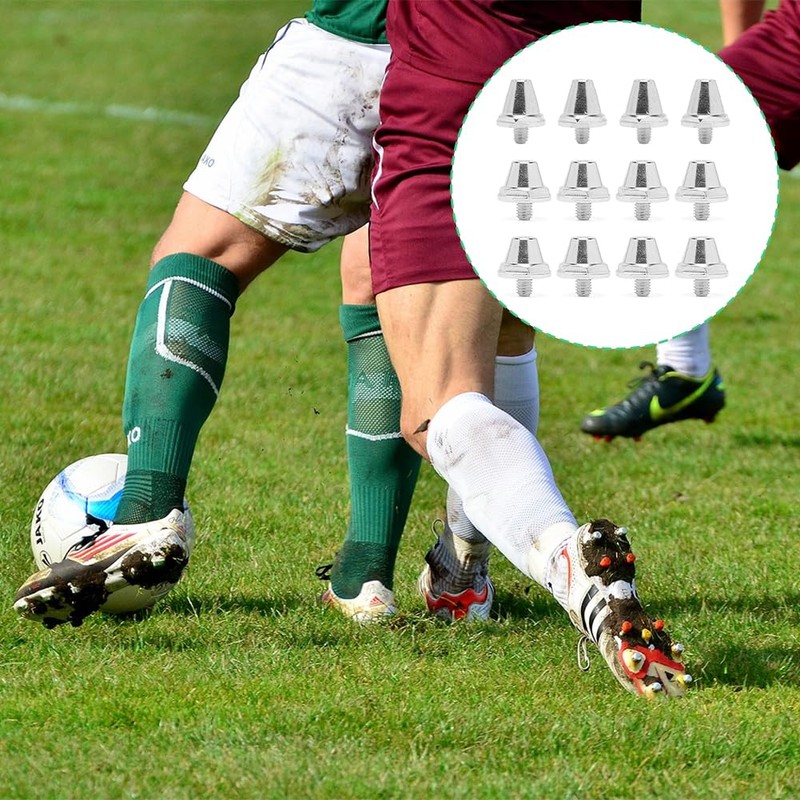 Msiud Pack of 12 Screw Studs for Football Boots Replacement