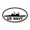 CafePress Navy Destroyer Oval Sticker Oval Car Bumper Sticker