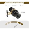HOSOM Door Knobs Interior Privacy Door Knob Bedroom Bathroom Door