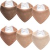 Muslin Baby Bibs 6-Pack Baby Drool Bandana Bibs for Baby