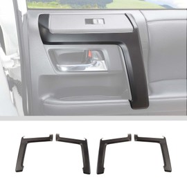 Voodonala for 4Runner Inner Door Handle Door Pull Cover Trim Decoration Garnish for Toyota 4Runner Interior Accessories 2010-2024+ 4pcs Matt Black
