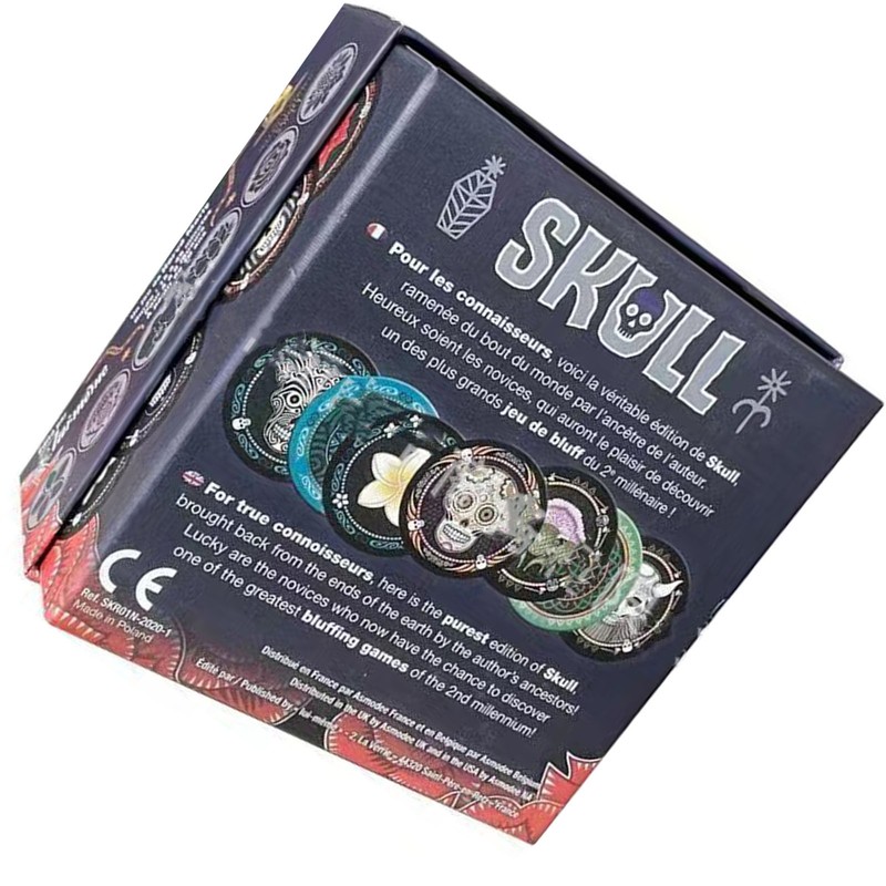Skull Puzzle Board Game Strategy Waterproof Brain Teaser Puzzle Toy
