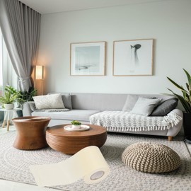 Mini Split Tape, Air Conditioner Pipe Insulation,Insulation Wrapping Tape Resistant Tube Protective Air Conditioner Outside Machine Strap 6cm Width (Beige)