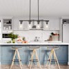 TODOLUZ Clear Glass Lampshade For Kitchen Island Lighting Chandelier