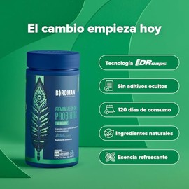 Birdman Probióticos Premium en Cápsulas | 50 Billones de UFC | Liberación Retardada, Sin Aditivos | Cápsula Vegana | All-In-One | 120 Cápsulas