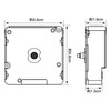 YRO Radio Watch Movement DIY Wall Clock, Dial Thickness up