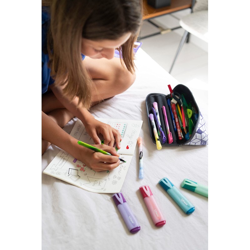 Maped Pastel Glitter Highlighters (Pack of 4 Assorted Pastel Colours)