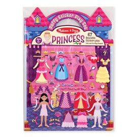 Melissa & Doug Set de Juego de Autoadhesivos Esponjosos Princesas, Libros de Actividades para Niños, Ideal para Viajes (67 calcomanías)