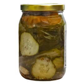 Harold's - Purdy Hot Crinkle Cut Pickle Slices - Spicy Pickles - PackedWith Fresh Garlic and Habanero - Made in Texas