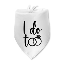 I Do Too Dog Wedding Bandana Wedding Dog Bandana Wedding Photo Prop for Dog Lover Pet Scarf Accessories for Small Medium