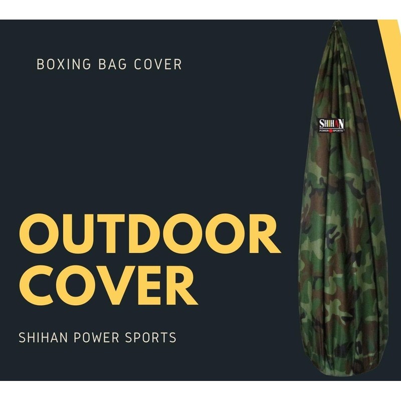 SHIHAN Boxing Bag Cover Waterproof Green CAMOUFLAGE -ARMY 5-6ft x