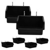 Mikinona 6Sets Pegboard Organizer Bins with Hooks Plastic Storage for
