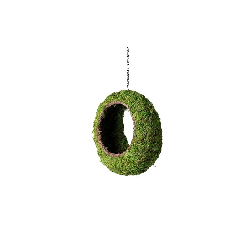SuperMoss (56904) Sunrise Bird Feeder Hanging Outdoor Décor Handwoven Wicker