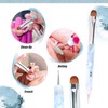 French Manicure Brush -Two Way Nail Art Brush with Dotting