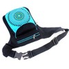 Casual Ethnic Design Fabric Waist Bag 3 Zip Pockets One