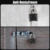 Heavy Duty Combination Padlocks, [Weatherproof Outdoor] Diyife Large 4 Digit