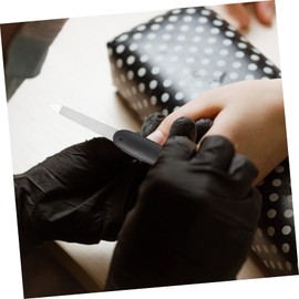 Beavorty 6pcs Manicure Nail Files Stainless Steel Nail Tools Double-Sided Buffing Block for Grooming