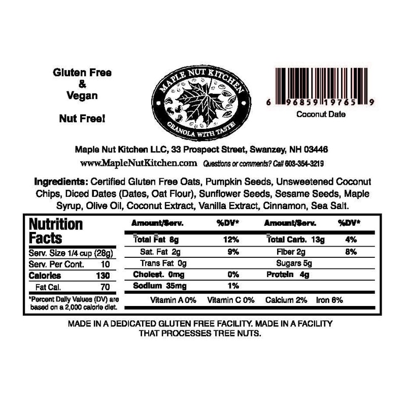 Maple Nut Kitchen Coconut Date Granola, 3 Pack – Gluten-Free,