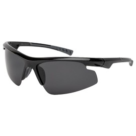 Hodogaya Electronics Sunglasses, Men's, Polarized Smoke, Black, Black