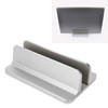 Vertical Laptop Stand Grey Regulable Base 3D Curved Appearance Bottom