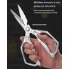 Premium Kitchen Scissors,Heavy-Duty Stainless Steel Kitchen Shears,Multi-Purpose Scissors with Serrated