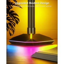 KFM 2PCS Corner Floor Lamp, LED Corner Lamp with App and Remote Control, Modern Floor Lamp with Music Sync and Illuminated Base, Color Changing Standing Lamp for Bedroom Living Room