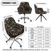 Cugasmaru Mushroom Office Chair Covers Stretchable-Slipcovers for Swivel Club Chairs
