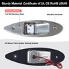 Lumanious Boat Navigation Lights, 12V Stainless Steel Marine Navigation Lights,