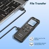 72GB Diktiergerät Digitale, Tonnlog 1536kbps Aufnahmegerät Sprachrekorder mit Wiedergabe, USB-C